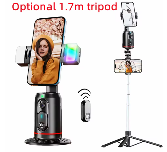 Ultimate 360° Gimbal Stabilizer Tripod & Selfie Stick with Face Tracking and Bluetooth Remote Shutter