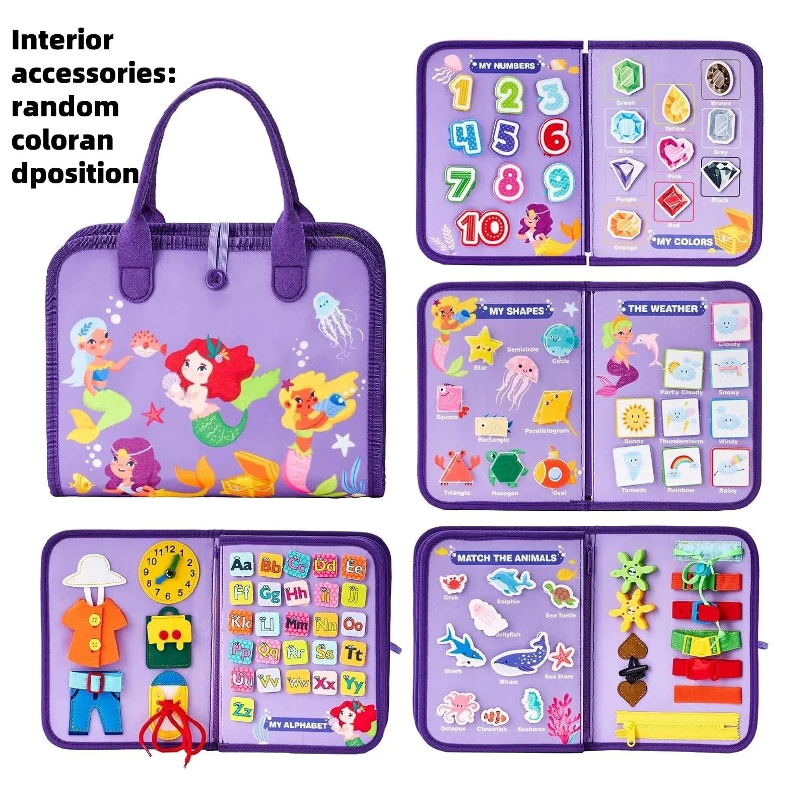 Montessori Toddler Busy Board - Educational Learning Sensory Activities Toy MomFlow Co.