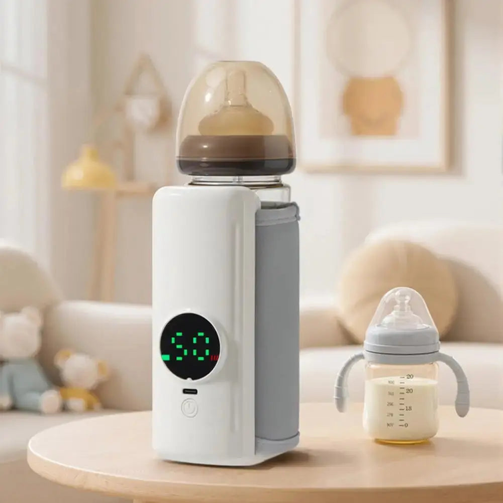 Rechargeable Cordless Breast Milk Bottle Warmer - Adjustable Temperature Fast Heating MomFlow Co.