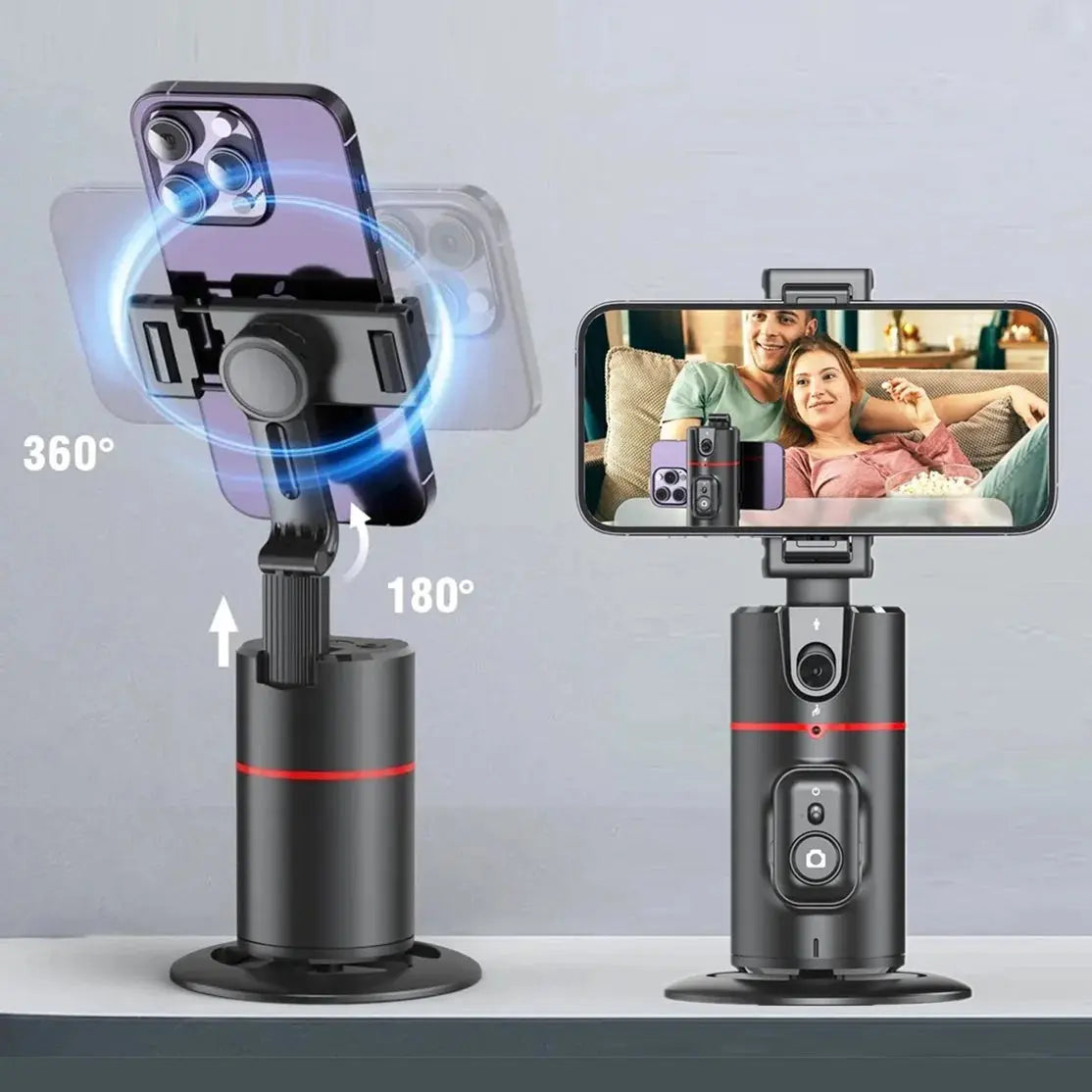 Auto Face Tracking 360°Rotation - Gesture Recognition Phone Camera Mount MomFlow Co.