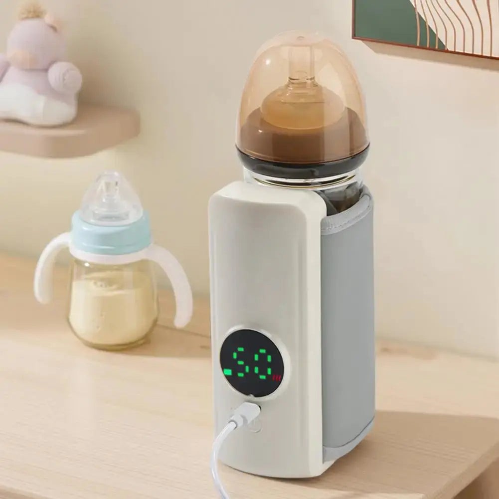 Rechargeable Cordless Breast Milk Bottle Warmer - Adjustable Temperature Fast Heating MomFlow Co.