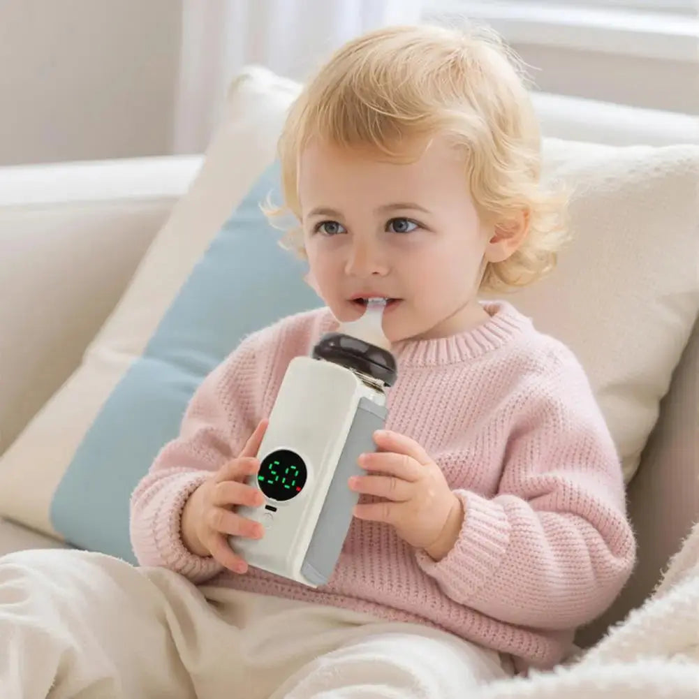 Rechargeable Cordless Breast Milk Bottle Warmer - Adjustable Temperature Fast Heating MomFlow Co.