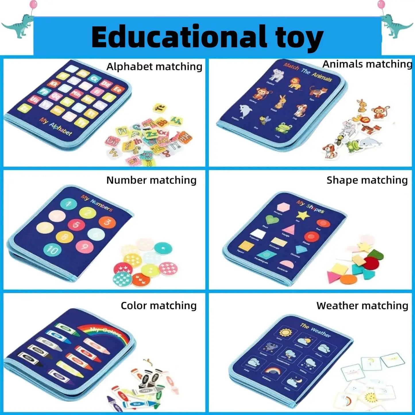 Montessori Toddler Busy Board - Educational Learning Sensory Activities Toy MomFlow Co.