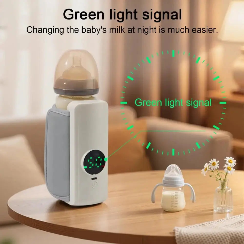 Rechargeable Cordless Breast Milk Bottle Warmer - Adjustable Temperature Fast Heating MomFlow Co.